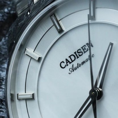 Cadisen Automatikuhr Herren Luxus Armbanduhr Edelstahl Saphirglas 42mm Datum