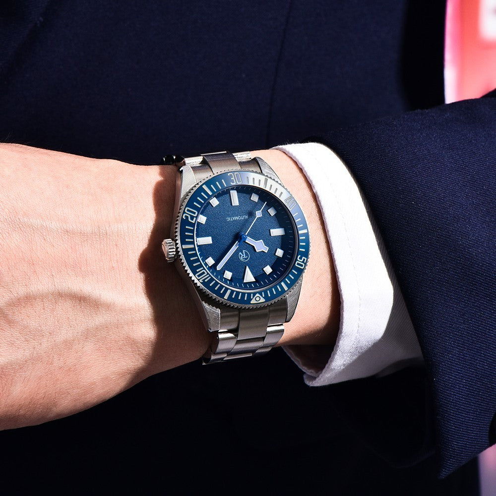 RollTimi Automatikuhr Seiko NH35 Edelstahl Saphirglas Datum 42mm