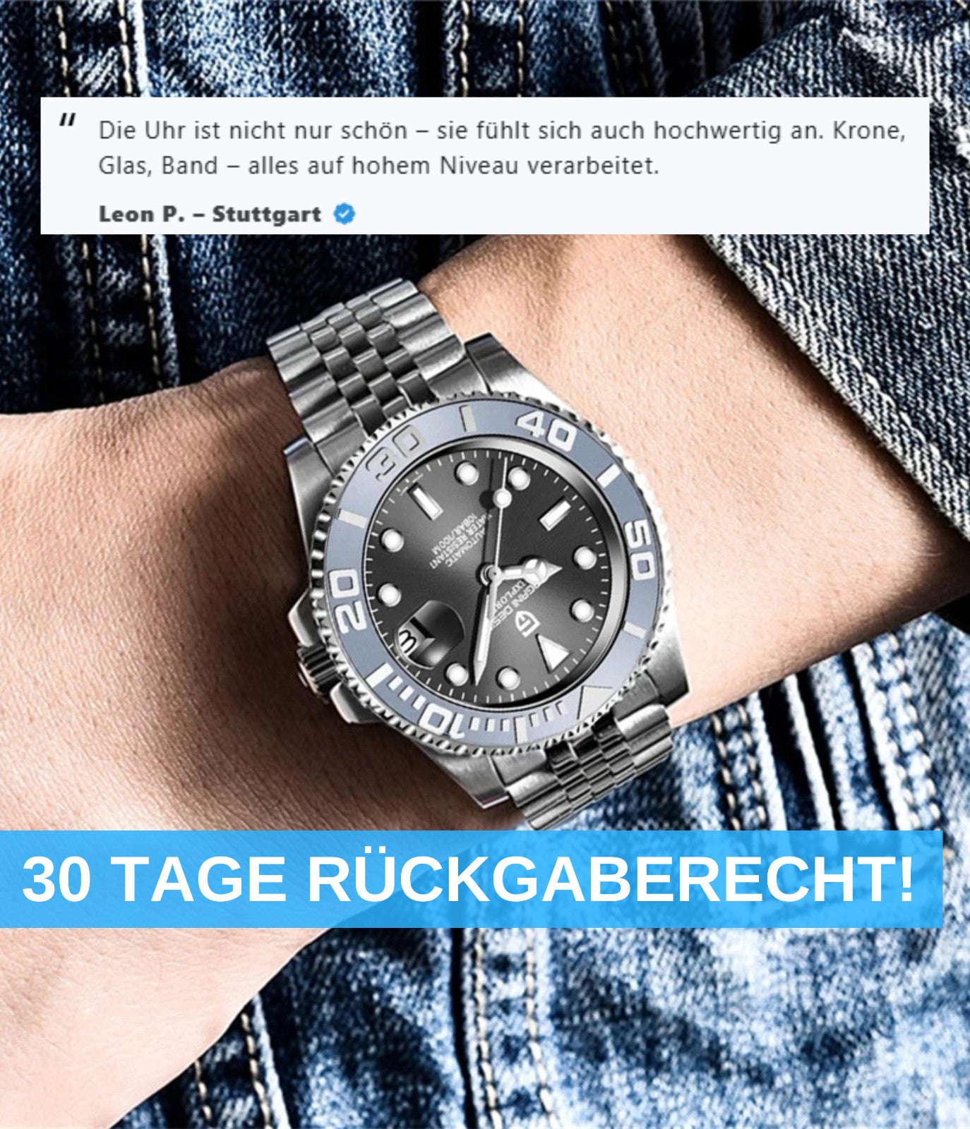 Pagani Design PD-1651 Luxus Automatikuhr Herren 40mm Edelstahl Saphirglas