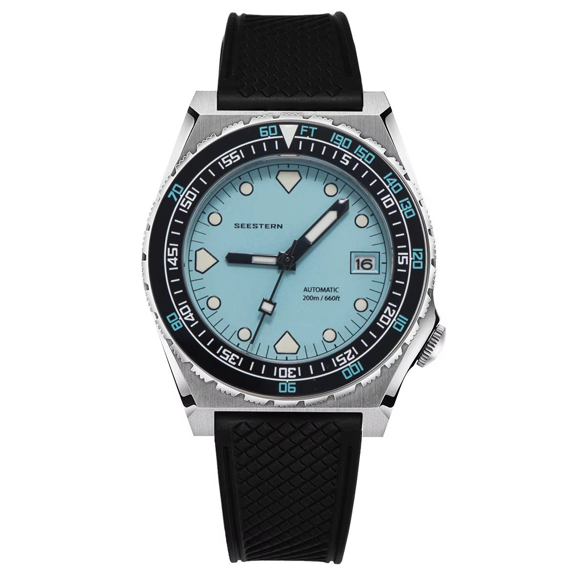 Seestern Taucher Uhr SUB600T Automatikuhr Saphirglas Edelstahl 200m Wasserdicht