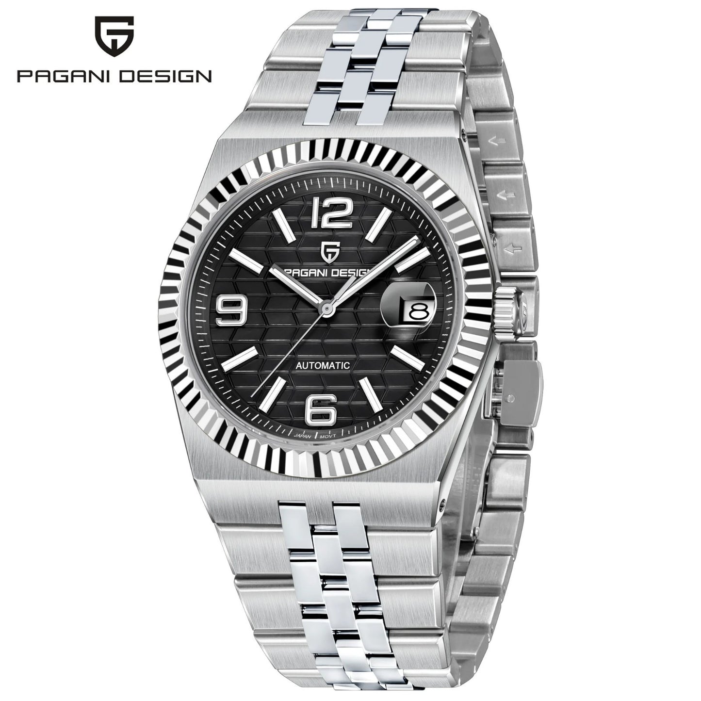 Pagani Design PD-YS027 Herren Automatik Armbanduhr Edelstahl Saphirglas 40mm