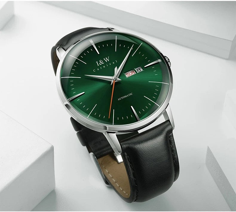 Herren Luxus Automatik Uhr Armbanduhr Saphirglas Edelstahl 42mm 3bar