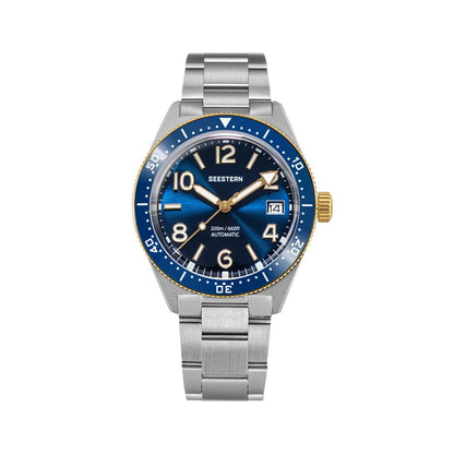 Seestern S434-2 Herren Automatikuhr Armbanduhr Edelstahl Saphirglas 39mm