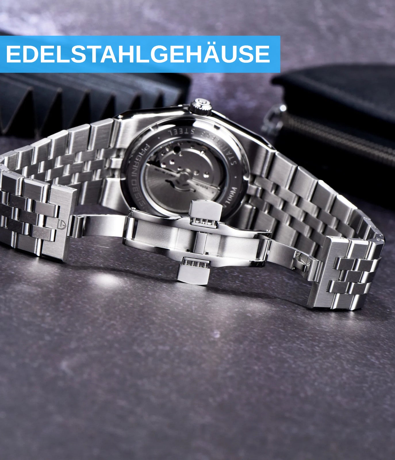 Pagani Design PD-YS027 Herren Automatik Armbanduhr Edelstahl Saphirglas 40mm