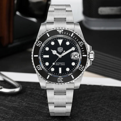 Watchdives WD5512 Automatik Uhr Herren Luxus Taucheruhr Edelstahl Saphirglas