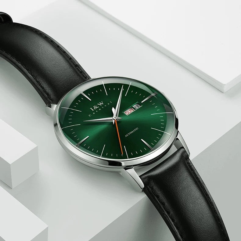 Herren Luxus Automatik Uhr Armbanduhr Saphirglas Edelstahl 42mm 3bar