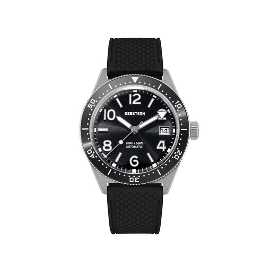 Seestern S434-2 Herren Automatikuhr Armbanduhr Edelstahl Saphirglas 39mm