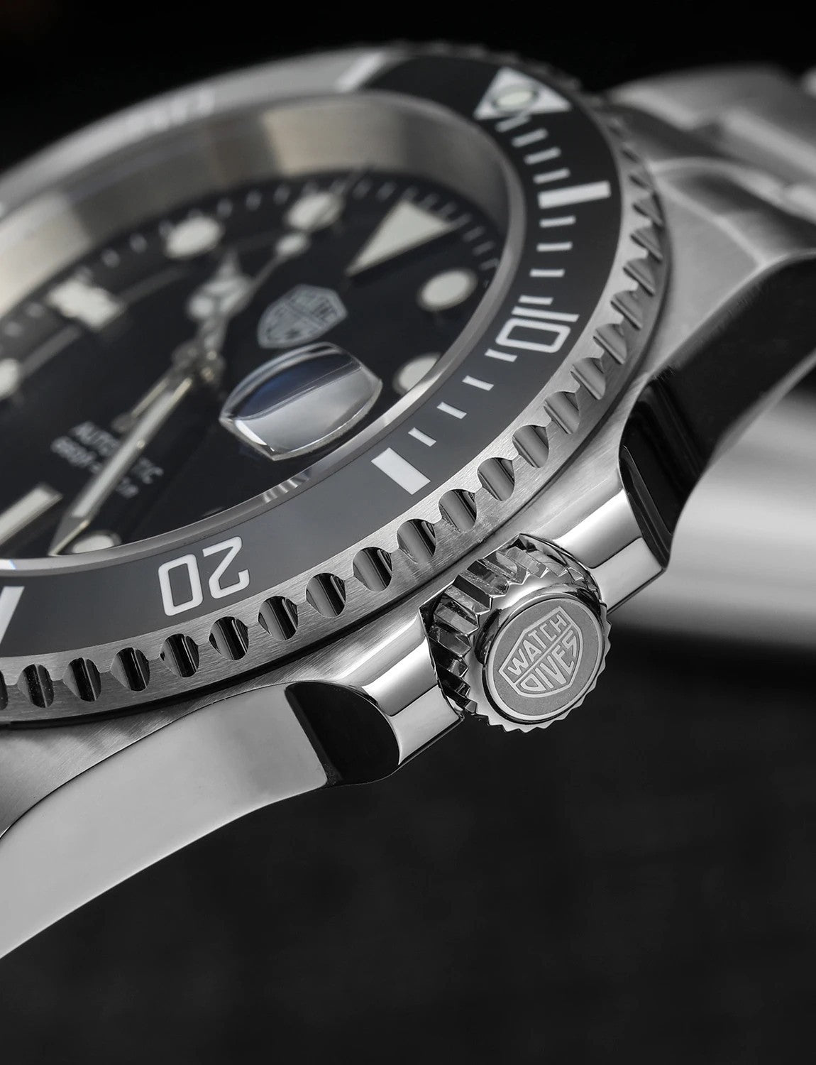 Watchdives WD5512 Automatik Uhr Herren Luxus Taucheruhr Edelstahl Saphirglas