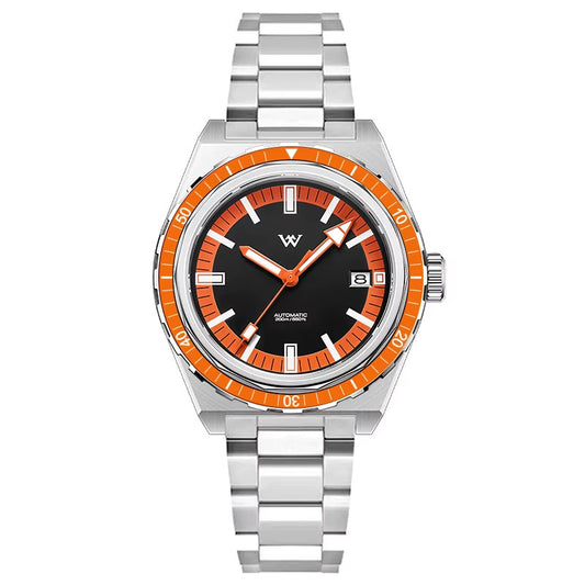 Welly Merck Luxus Herren Automatikuhr Armbanduhr 41mm Saphirglas Edelstahl