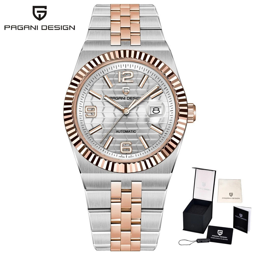 Pagani Design PD-YS027 Herren Automatik Armbanduhr Edelstahl Saphirglas 40mm