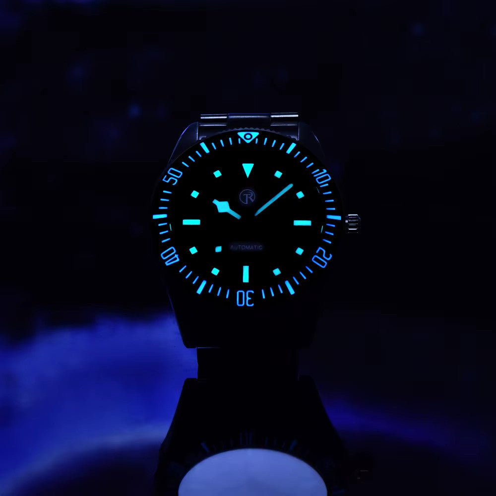 RollTimi Automatikuhr Seiko NH35 Edelstahl Saphirglas Datum 42mm