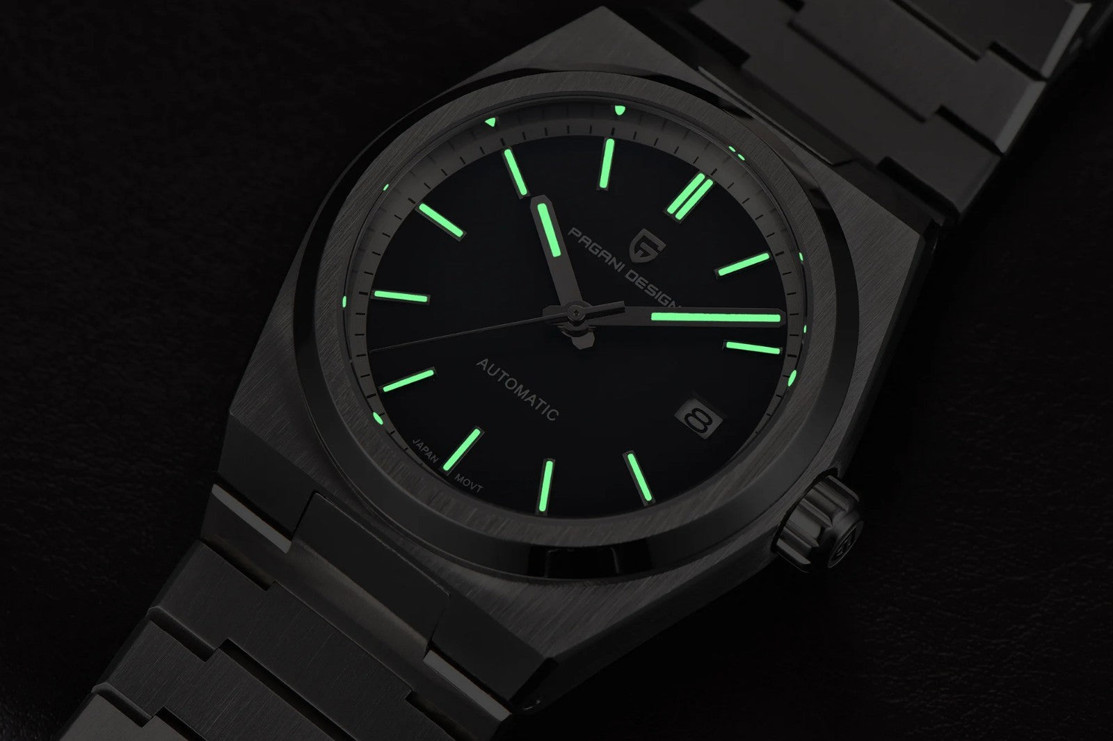 Pagani Design PD1753 Herren Automatikuhr Armbanduhr Saphirglas Edelstahl 38mm