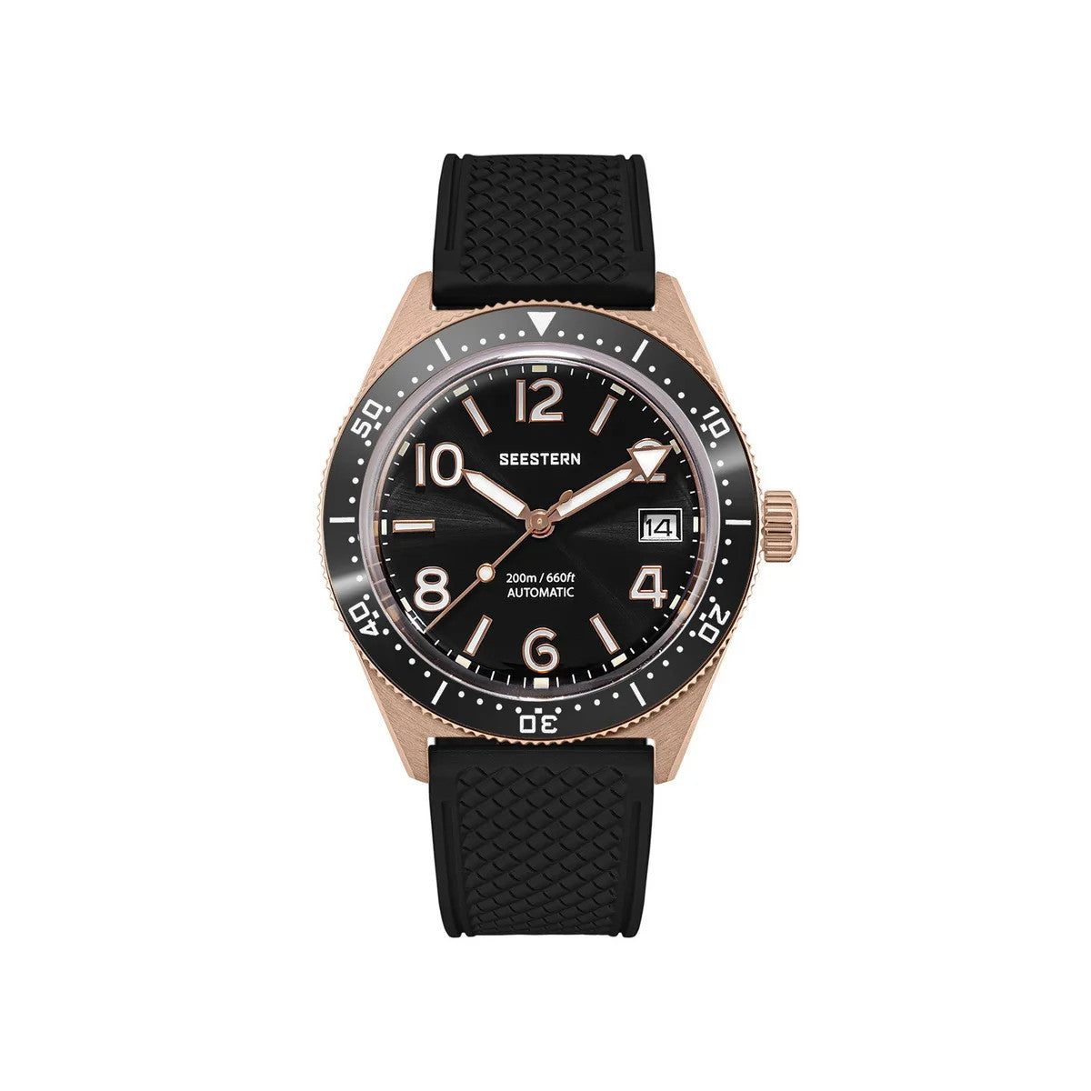 Seestern S434-2 Herren Automatikuhr Armbanduhr Edelstahl Saphirglas 39mm