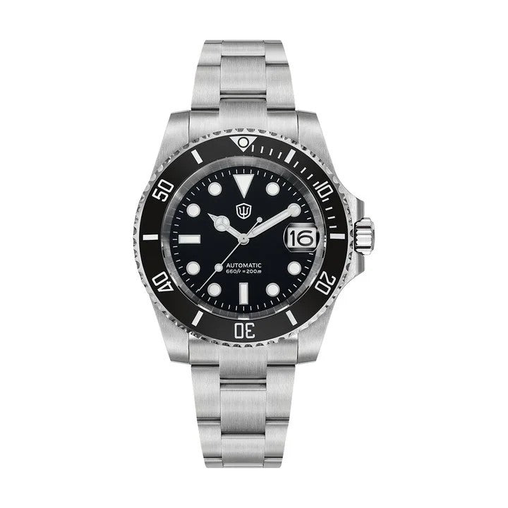 Watchdives WD5512 Automatik Uhr Herren Luxus Taucheruhr Edelstahl Saphirglas