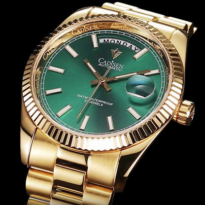 Cadisen DD40 Luxus Automatikuhr Herren Armbanduhr 40mm Edelstahl Saphirglas