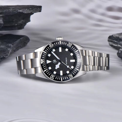 RollTimi Automatikuhr Seiko NH35 Edelstahl Saphirglas Datum 42mm