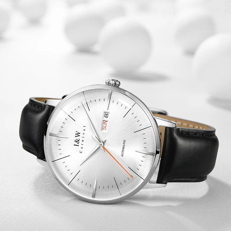 Herren Luxus Automatik Uhr Armbanduhr Saphirglas Edelstahl 42mm 3bar