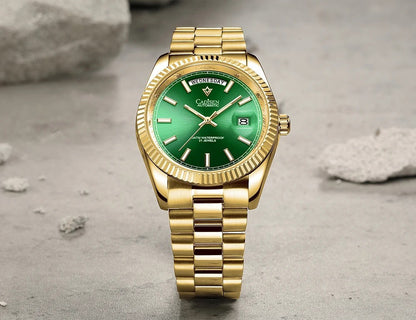 Cadisen DD40 Luxus Automatikuhr Herren Armbanduhr 40mm Edelstahl Saphirglas