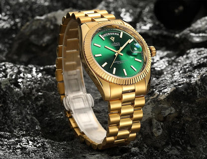 Cadisen DD40 Luxus Automatikuhr Herren Armbanduhr 40mm Edelstahl Saphirglas