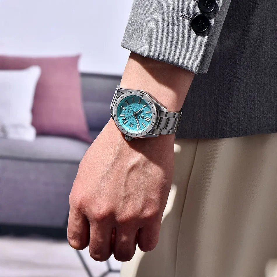 Pagani Design PD-1792 GMT Automatikuhr Herren Edelstahl 39mm Saphirglas